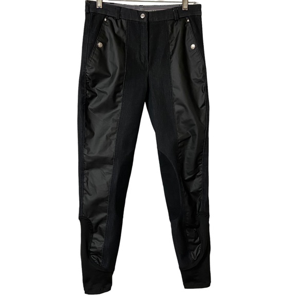 Black Diamond by Harry’s Horse Denim and Faux Leather Riding Breeches Size EU 38 - Picture 1 of 13